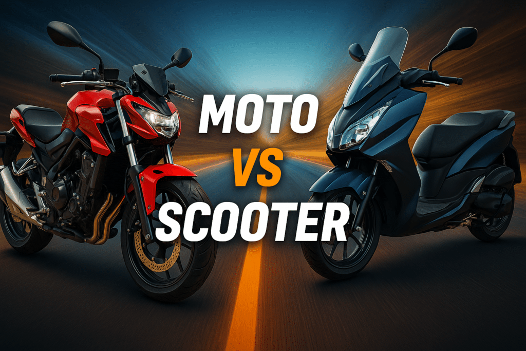 moto et scooter différences